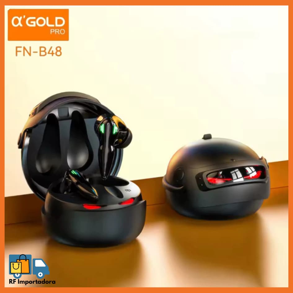 Fone De Ouvido Gamer Capacete Bluetooth Sem Fio Com Redução De Ruído TWS A'GOLD