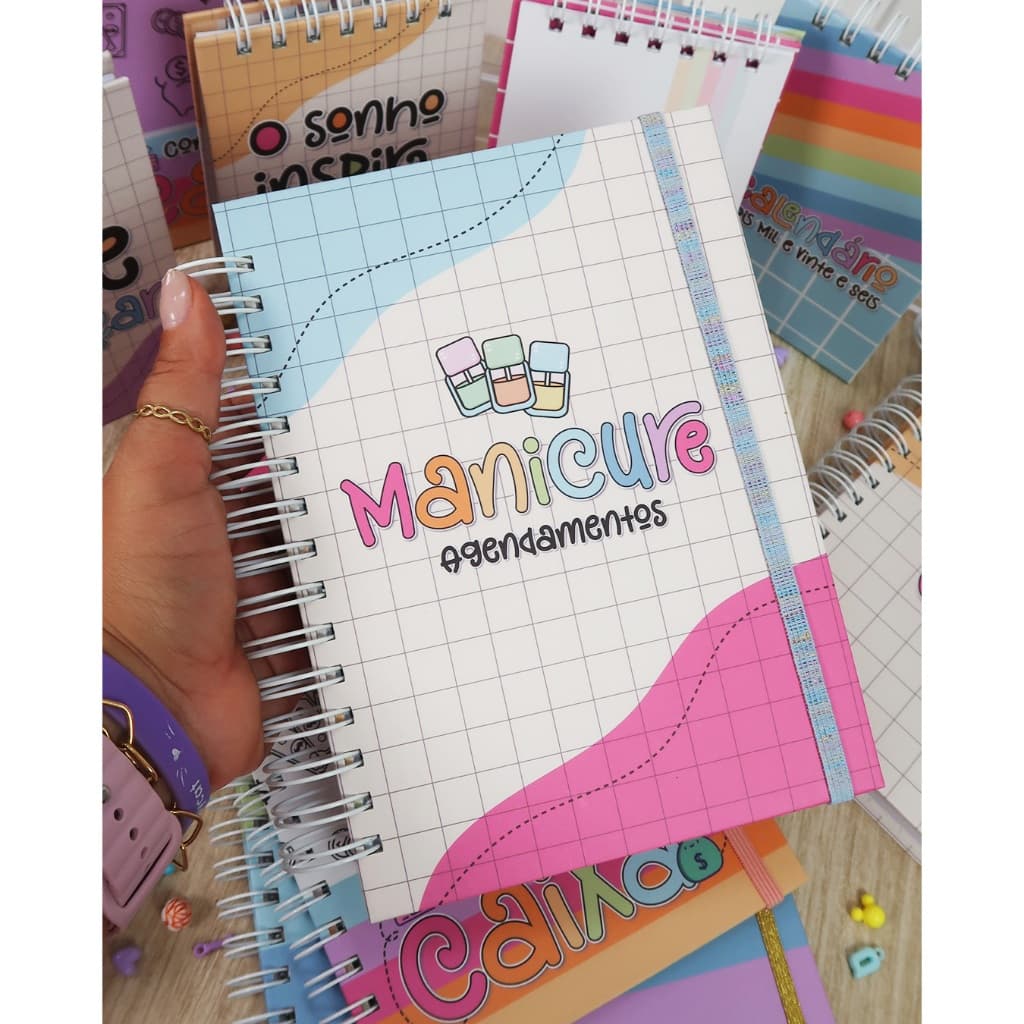 Caderno de Agendamento -Papelaria Personalizada