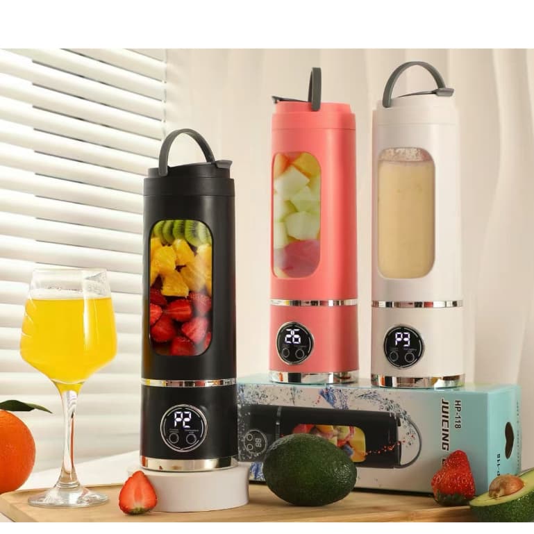 Liquidificador Portátil Recarregável 10 Lâminas 450ml - 1300mAh.