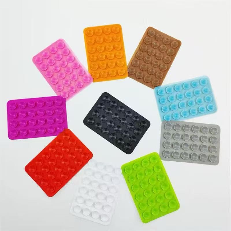 Capinha de Celular com Suporte de Silicone e Ventosa – Colorida, Ideal para Uso Diário
