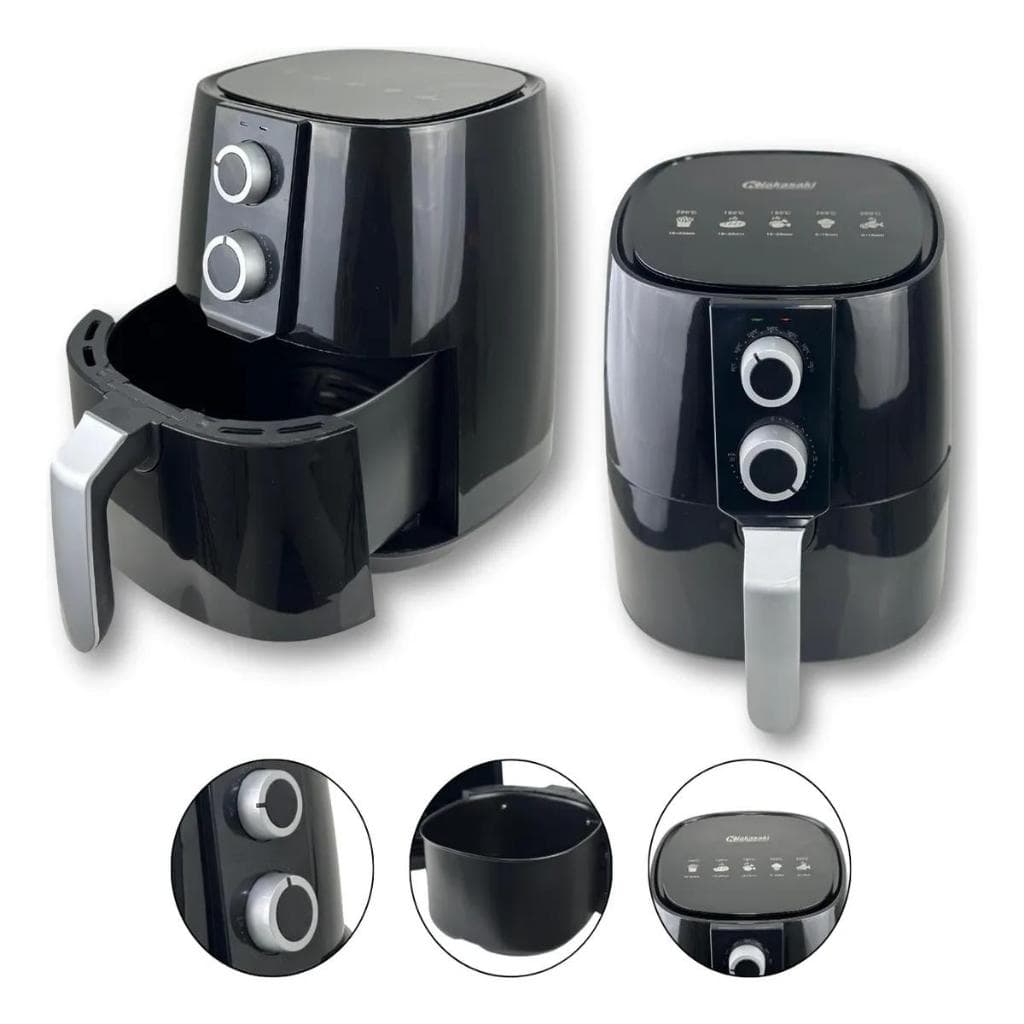 Air Fryer 3,8L 1550W Fritadeira Sem Óleo Antiaderente 127V - Com Timer e Controle de Temperatura