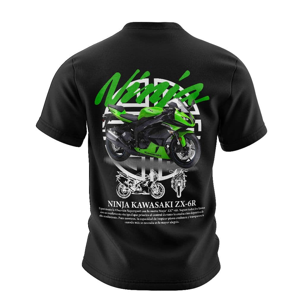Camiseta Moto Ninja Kawasaki Zx-6r Algodão Premium