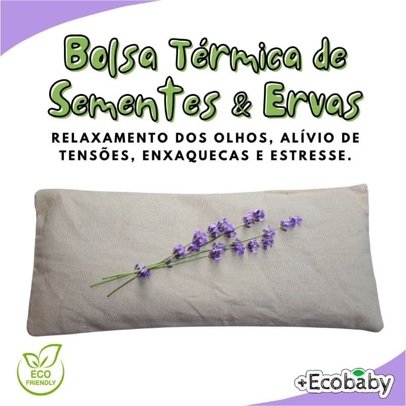 Travesseiro Almofada Térmica para Olhos, Cólicas, Pescoço e Dores | Relaxamento, Ioga, Aromaterapia.