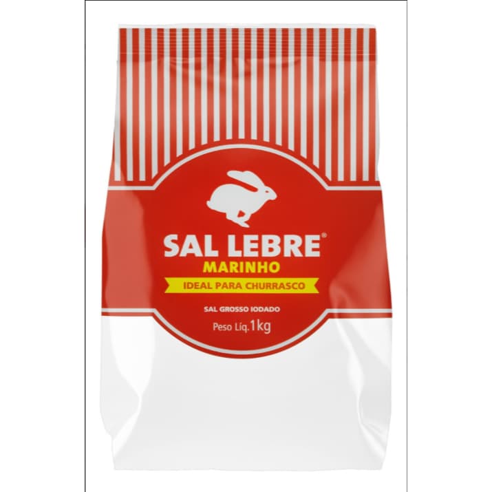 Sal Marinho Grosso Lebre Em Pacote Sem Glúten 1 Kg