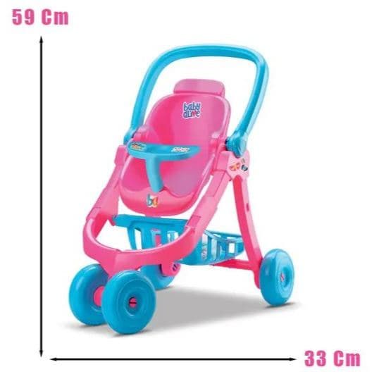 Carrinho de bonecas  - Divertoys - bebê conforto, cadeirinha para boneca, brinquedos menina