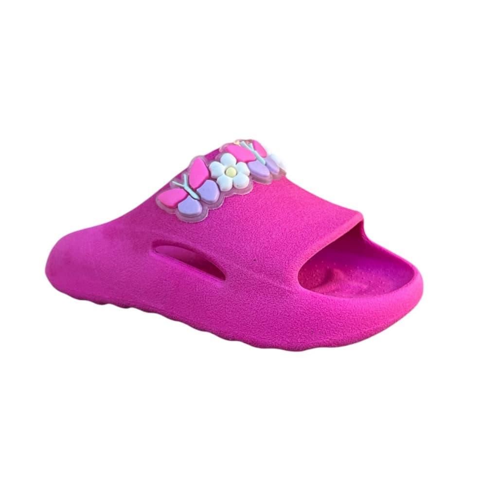 Chinelo Nuvem Trio Borboleta Menina Babuche Confortavel Macio Moda