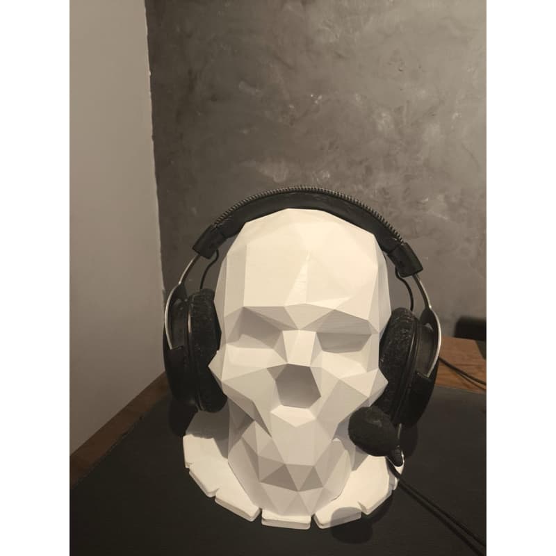 Suporte de Headset Caveira Impressão 3D | Gamer Geek Decorativo