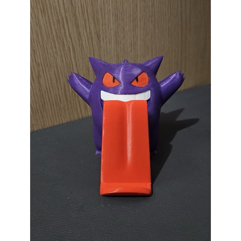 Suporte de Celular Gengar Impressão 3D | Pokémon Geek Decorativo