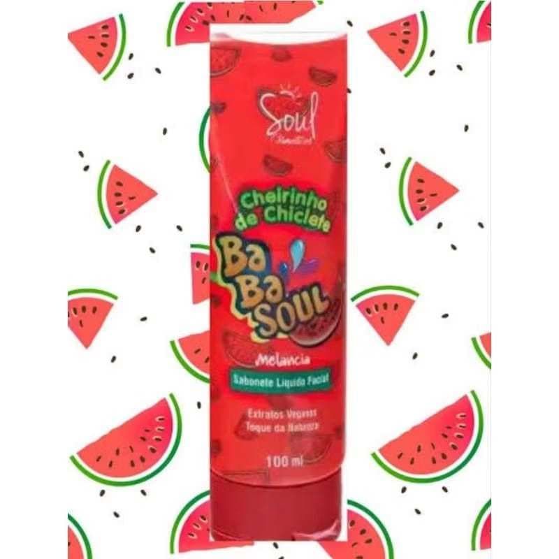 Sabonete Facial Melancia 100ml Cheirinho Frescor Toque da Natureza