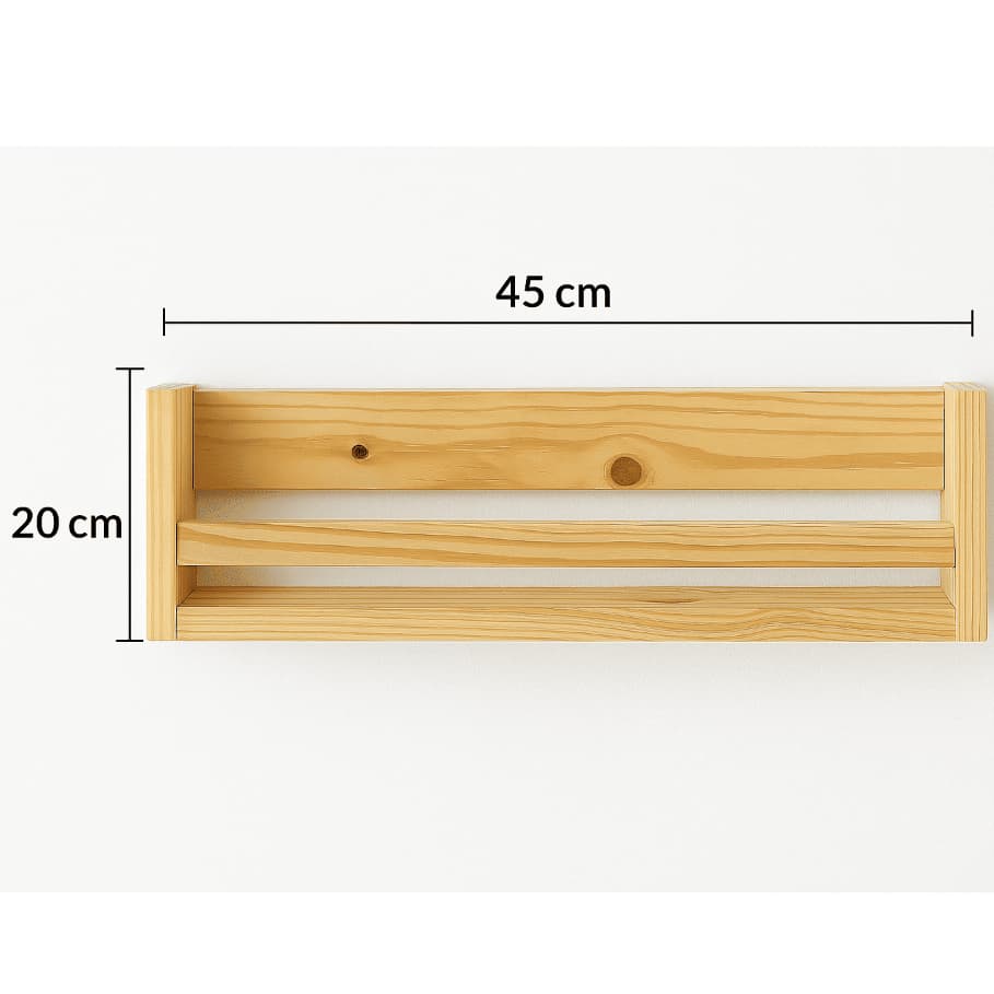 Nicho de Parede em Madeira Pinus 50cm - Pai Art's