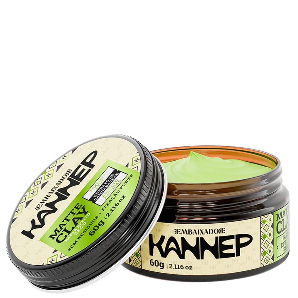 Pomada Modeladora Cabelo Kannep Matte Clay Embaixador 60g - Modeladora Efeito Seco