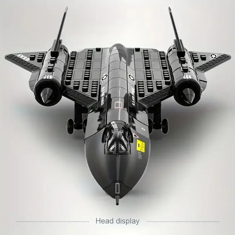 CAÇA SR-71 BLACKBURD FURTIVO KIT DE MONTAR COM 183  - Aviao colecionavel enfeite estante escritorio decoraçao aviaçao