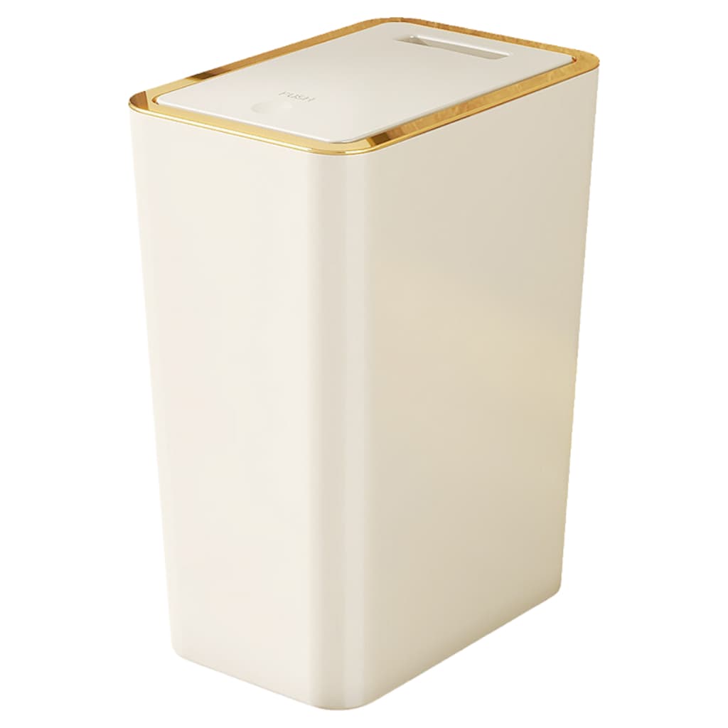 Lixeira Cesto Banheiro Cozinha Click - Travamento 15 Litros