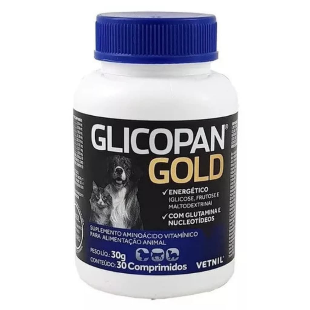 Glicopan Gold 30 Comprimidos Vetnil