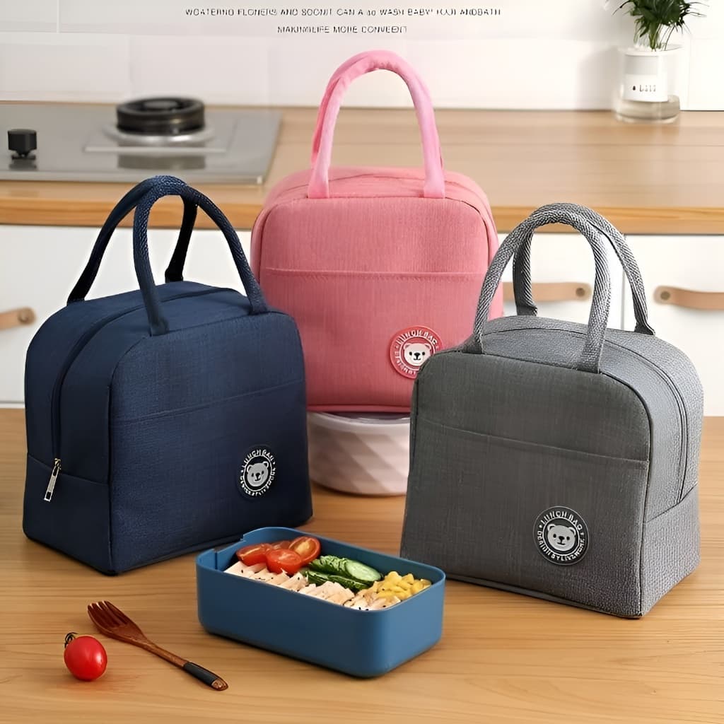 Bolsa Térmica Portátil com Alça – 6 Cores Lindas | Isolamento Térmico | Estilo e Praticidade