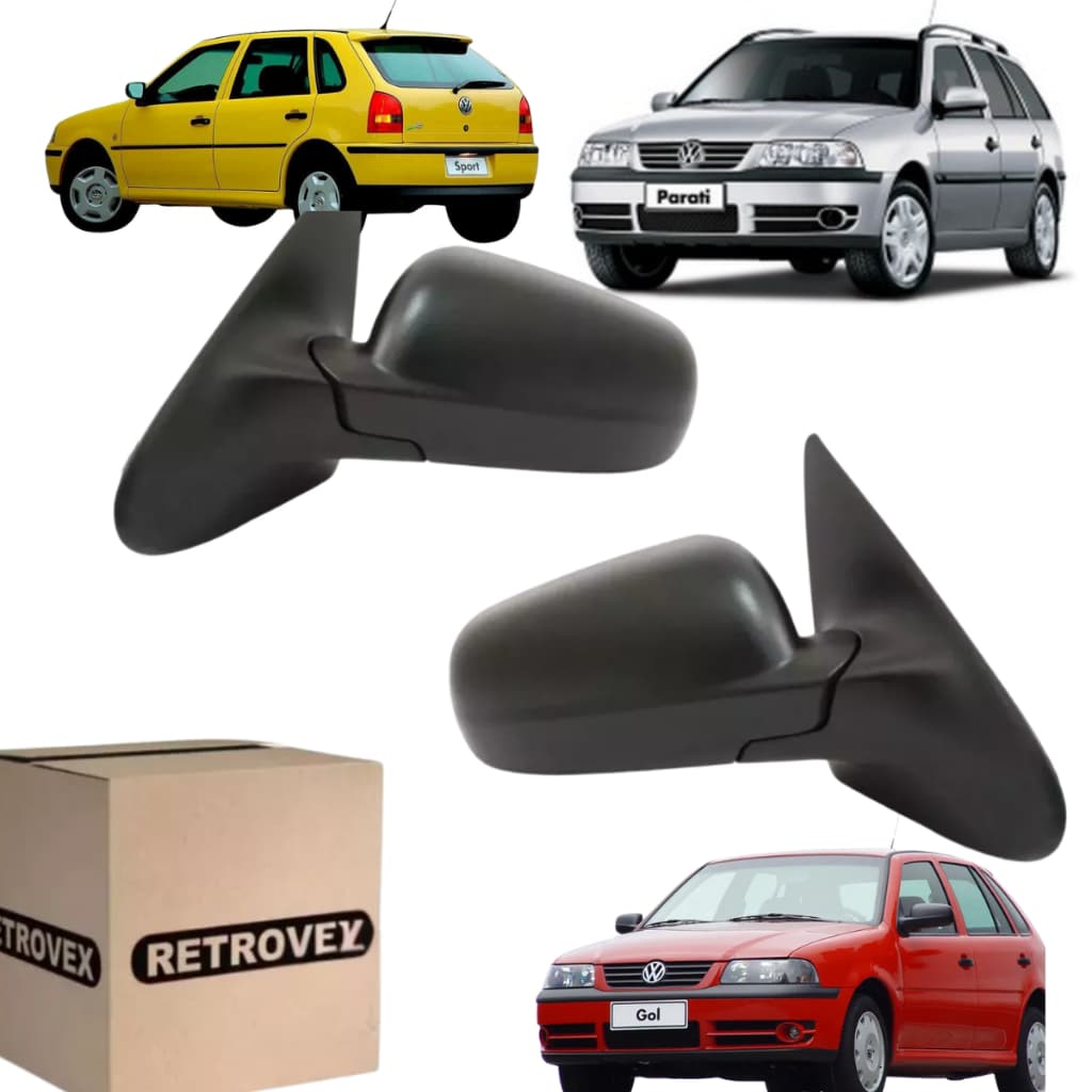 Retrovisores Sem Controle Gol Parati G3 G4 4 Portas 1999 A 2014 Retrovex 1120/21
