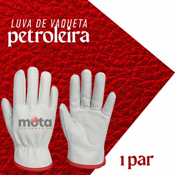 Luva de Vaqueta Petroleira 3 Carlos