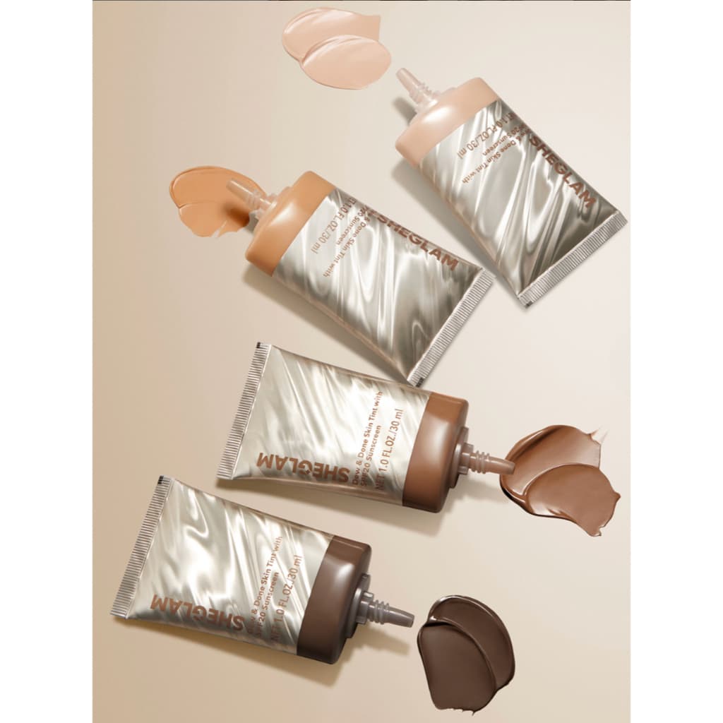 Base Líquida de Cobertura Leve a Média e FPS 20 Skin Tint - SHEGLAM