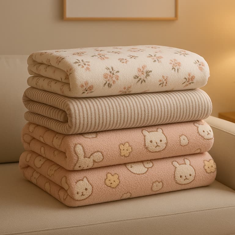Kit 2 Mantas Cobertor Soft Pet e Bebe Estampado Microfibra Multiuso