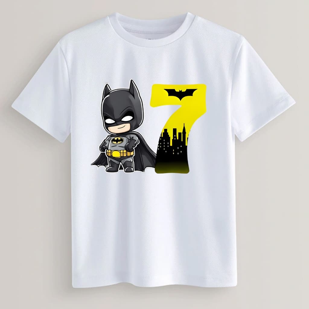 Camiseta Fantasia Batman Aniversário camisa manga curta Envio Imediato