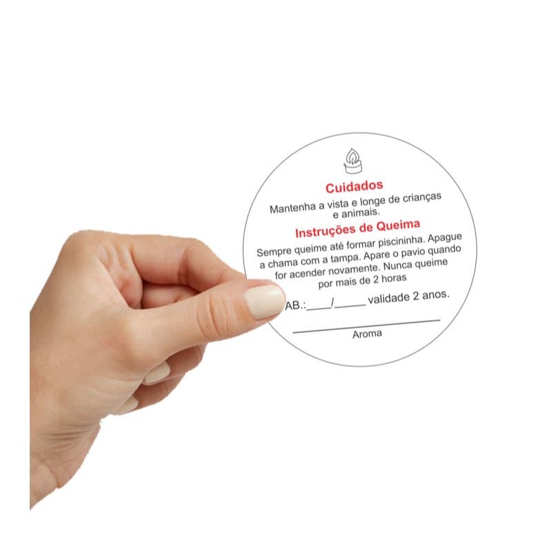 ADESIVO PARA VELA COM ESPAÇO PARA O AROMA - 4 cm