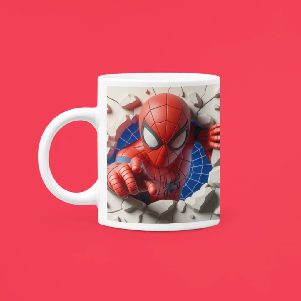 Caneca Homem aranha - Caneca polímero - Filme - Infantil - Presente - 350 ml