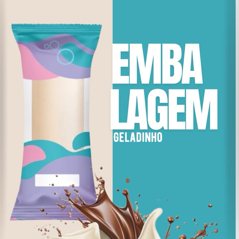 Embalagem Higiênica Geladinho 7x21cm Sacolé Dindin Chup-chup Tifani Escolha a Qtde