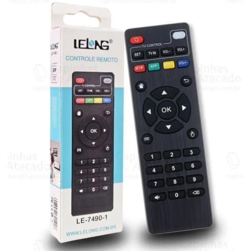 Controle Remoto para Smart TV Box Universal - Lelong - LE-7490