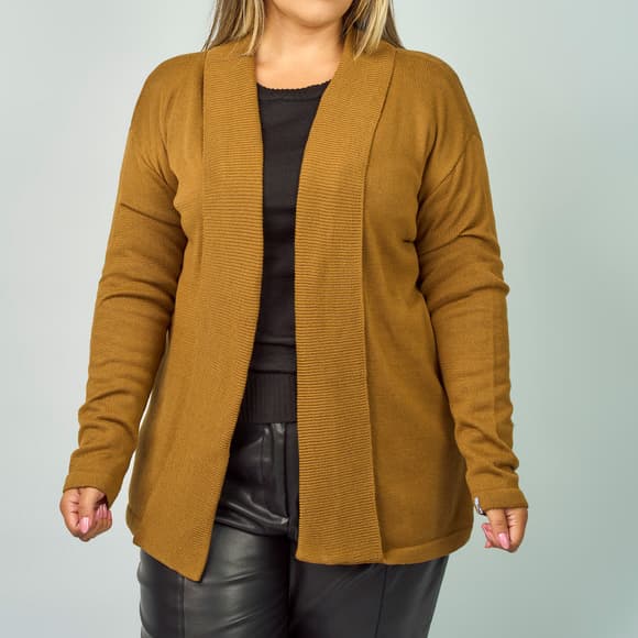 Casaco Feminino Trico Plus Size Inverno Cardigan Frio Premium Mariá Mariotti - 20198