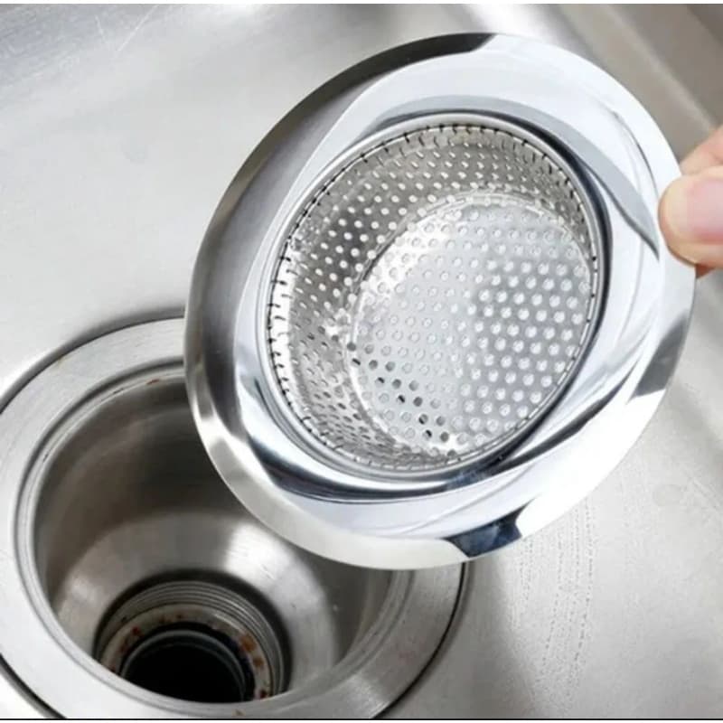 Ralo Para Pia Gr Com Borda Inox Cozinha 7cm e 9cm