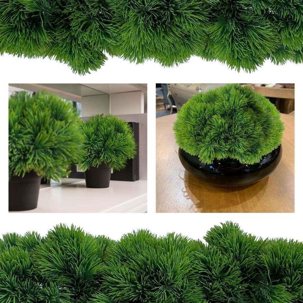 Planta Artificial Picks de Mini Grama Verde 25cm – Plantas Realistas Para Arranjos e Decorações