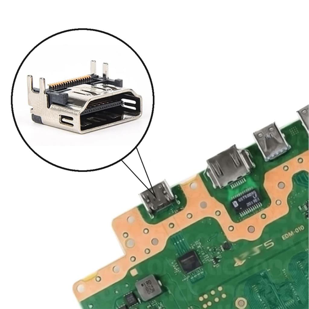 Conector HDMI para PS5 FAT e Slim Entrada HDMI Placa Mãe Playstation