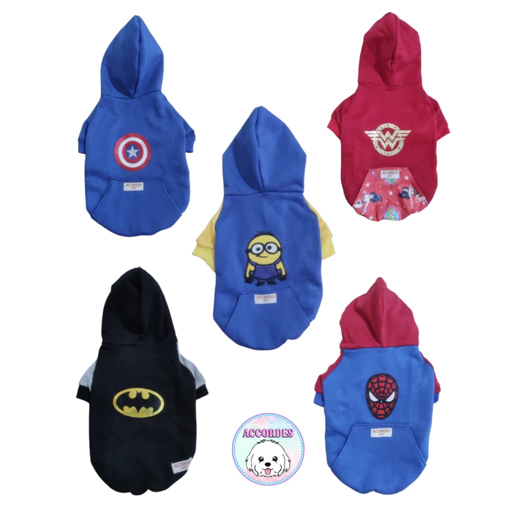 Roupa Pet de cachorro e gato | Moletom Personagens blusa pet de frio