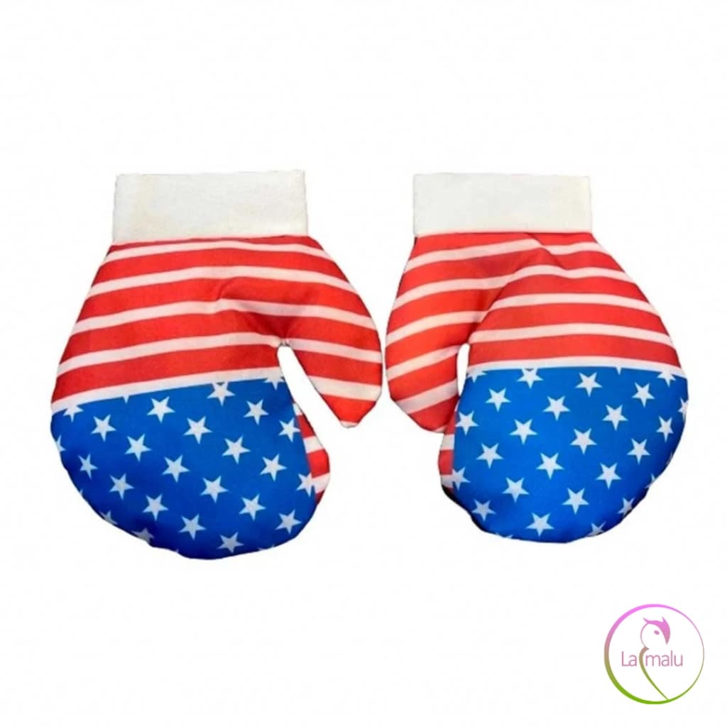 Par de Luvas Boxe Infantil Espuma Estampa Americana EUA