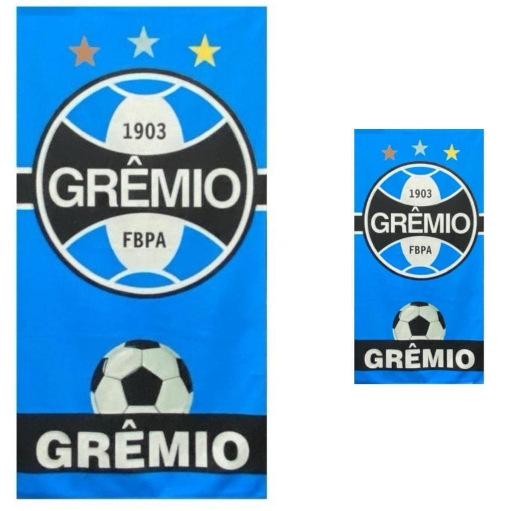 Kit Toalhas Banho e Rosto Gremio - Azul Aveludada