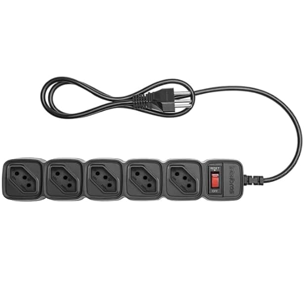 Filtro de Linha com 5 Tomadas EPE 205+ Preto Intelbras