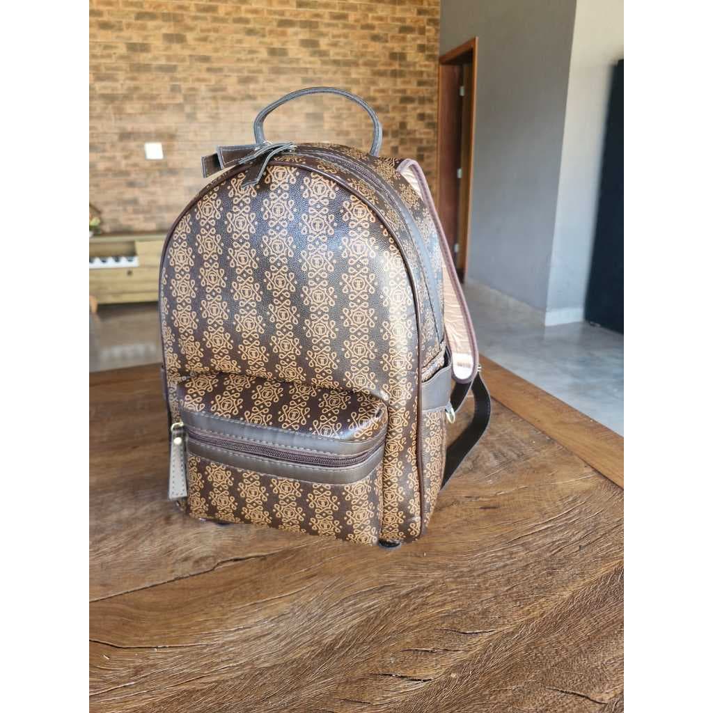 Mochila Grande Saint Franklin Monogram Escolar Faculdade Viagem