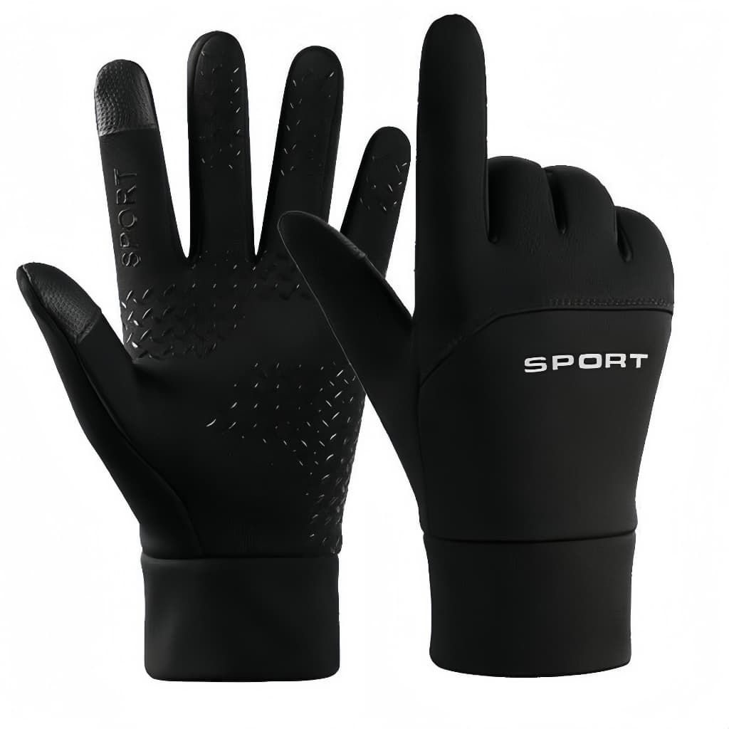 Luvas De Inverno Masculinas Impermeáveis Térmicas Com touch screen E Bolso Antiderrapante