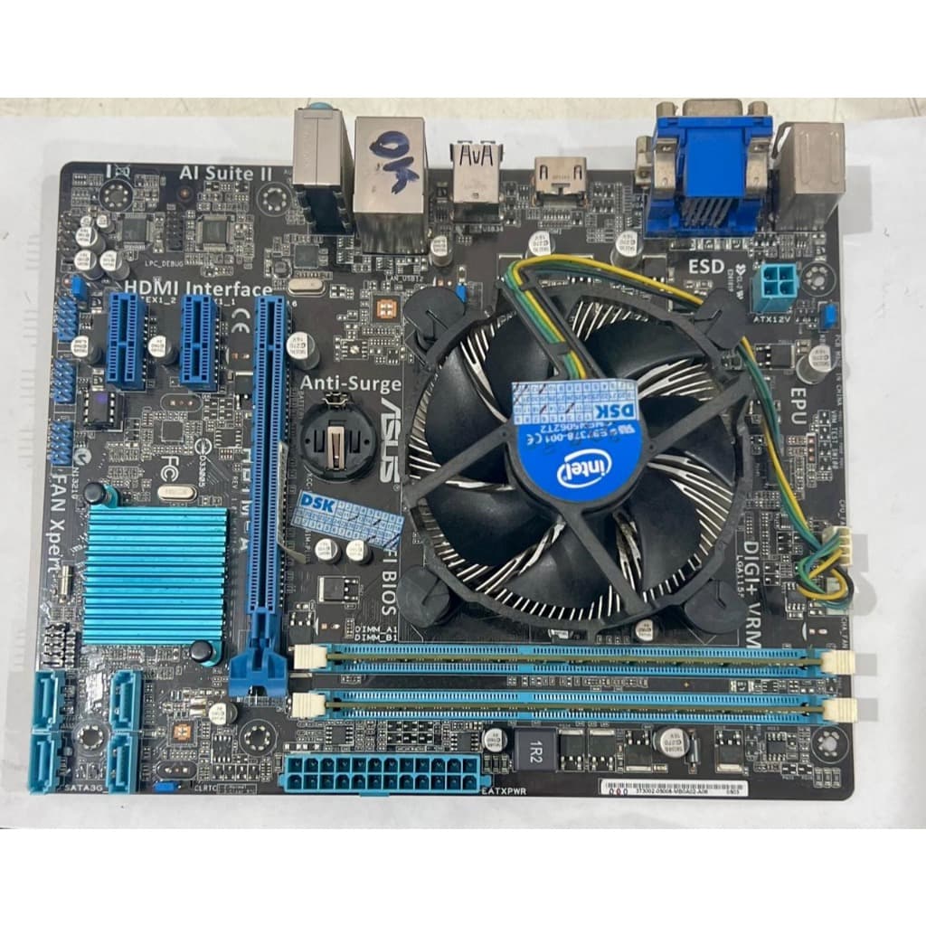KIT PLACA MÃE ASUS H61M-A INTEL i5-3330 CPU  3.00GHz 8GB RAM S/ ESPELHO (USADA)