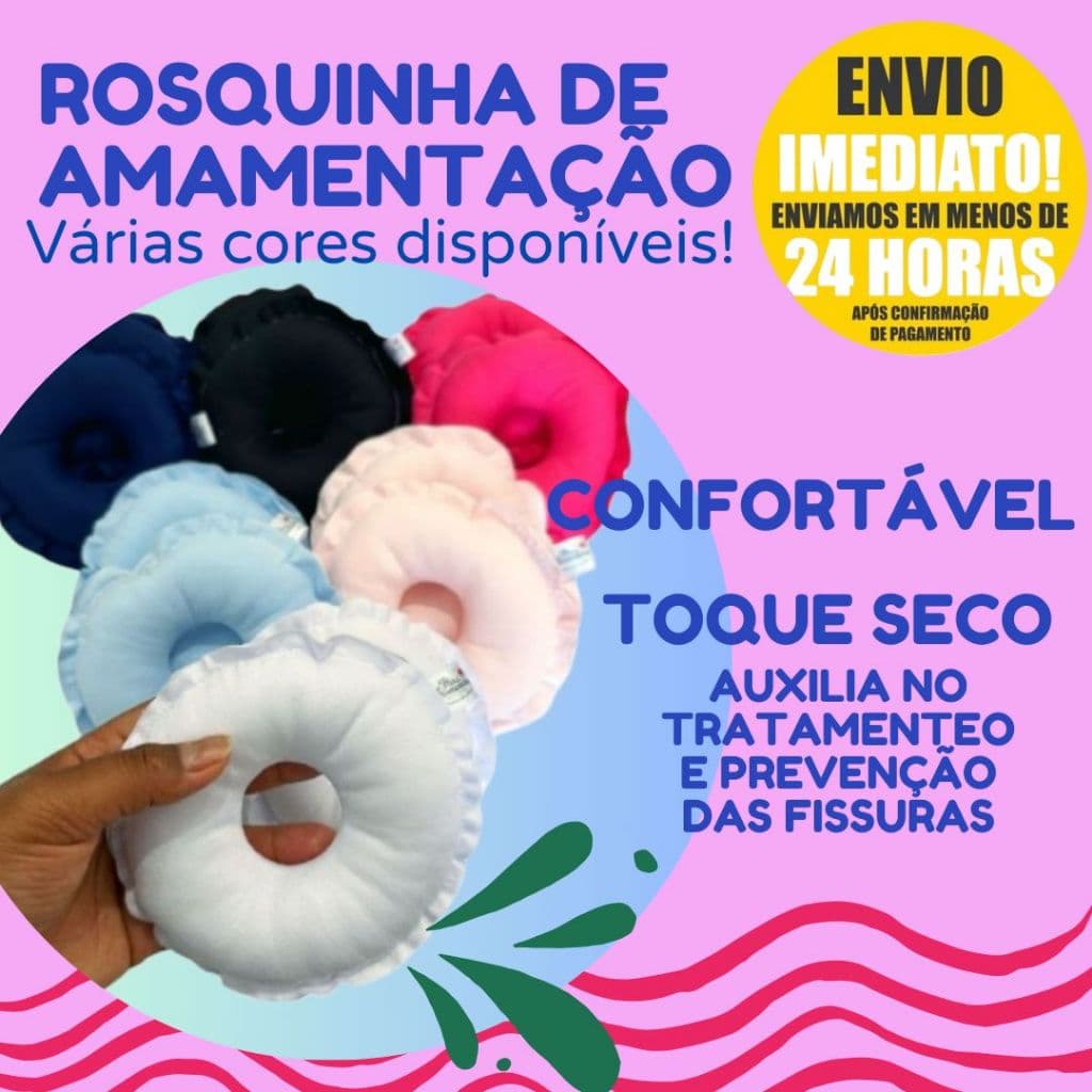 Rosquinhas de Amamentação - Protetor de Seios - Super Macias - Ecológicas - Reutilizáveis KITS KIT