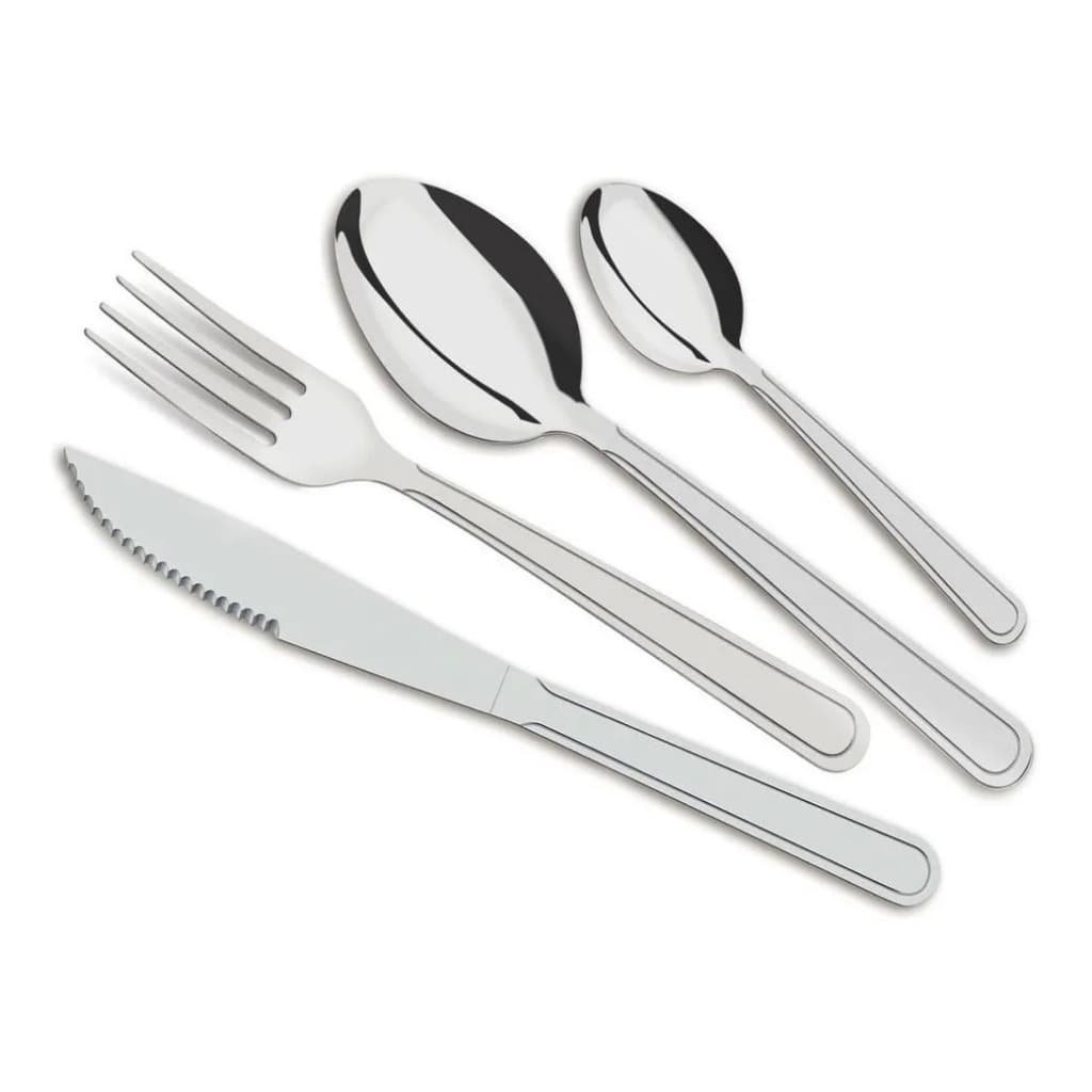 Jogo Talheres Faqueiro Búzios Aço Inox 24 Peças Tramontina