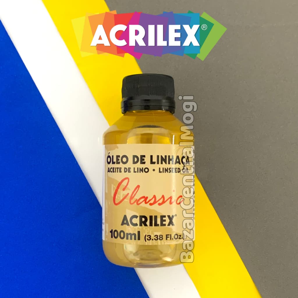 Óleo de Linhaça 100ml Acrilex Pintura em Tela