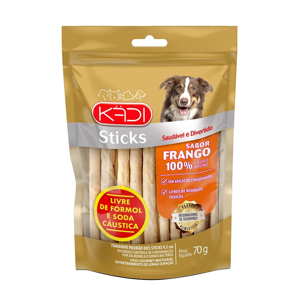 Petisco Sticks 8in1/kadi  Sabor Frango 70G