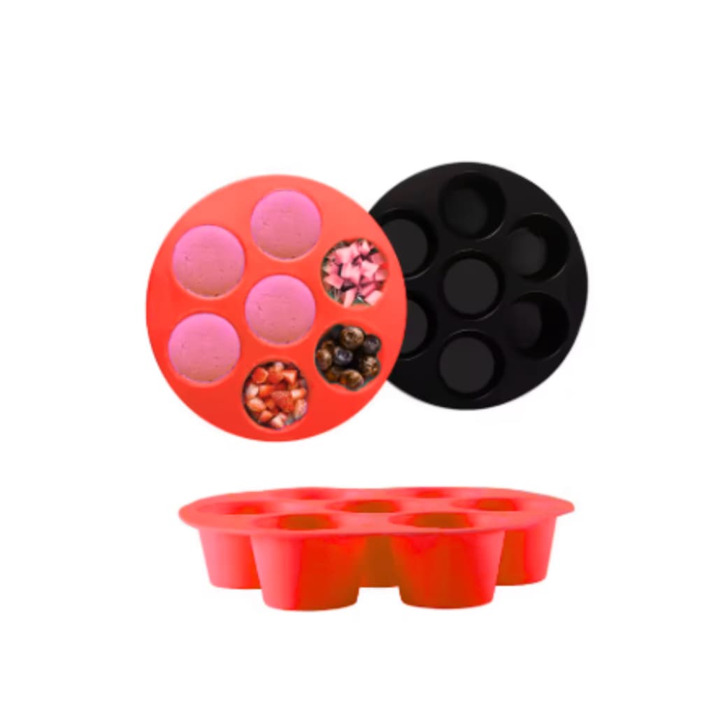 Molde Assadeira Mufins Forma para Airfryer para cupcake Silicone