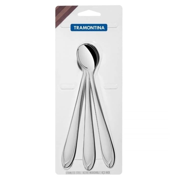 Conjunto Colheres Refresco 3 Peças Inox Laguna Tramontina