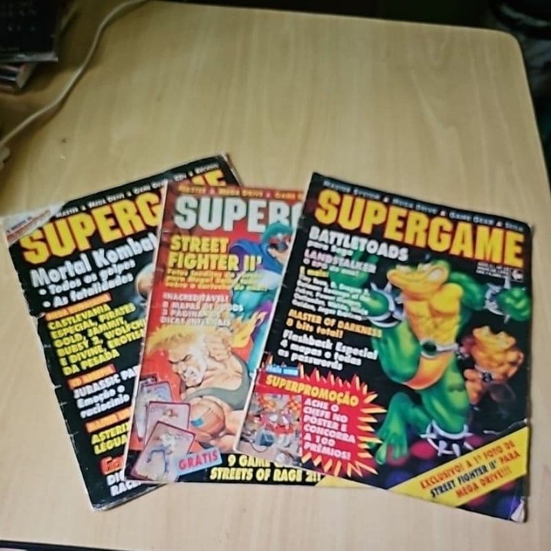 revistas supergame antigas e raras