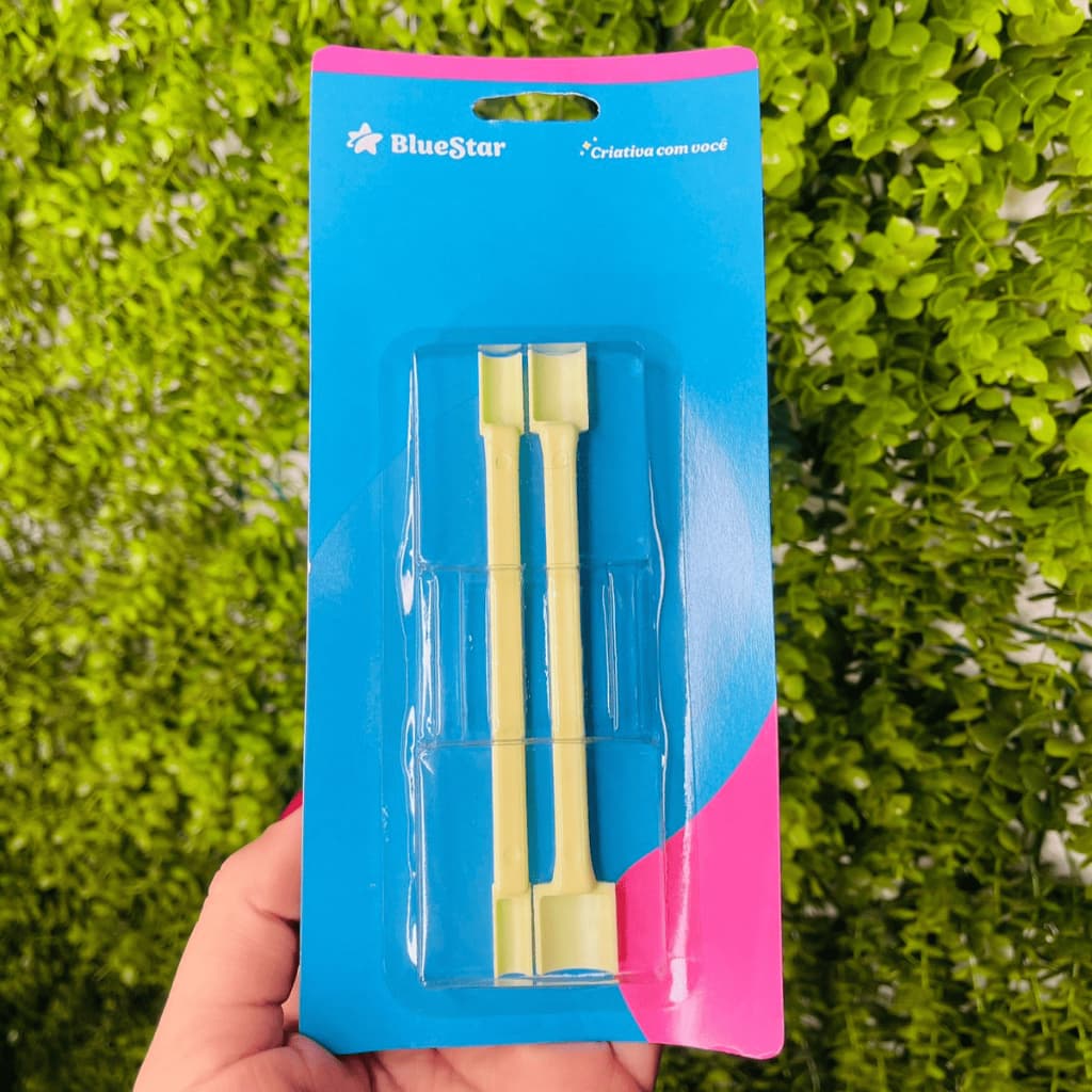 2 Estecas Marcadora De Boca Para Biscuit Delicado Artesanato Massas Encomendas Argila EVA BlueStar