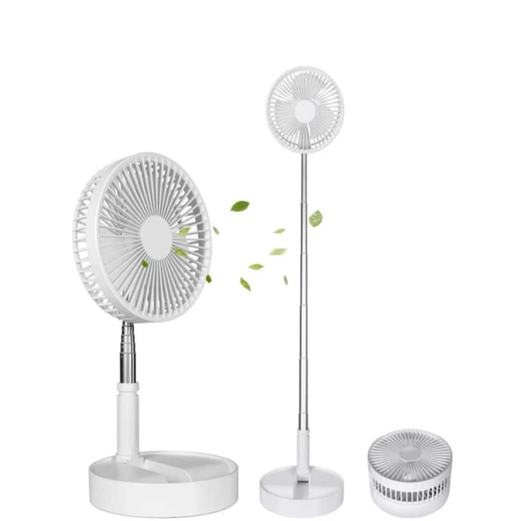 Ventilador Dobrável Portátil Piso Retrátil Usb Ajustável Adequado Para Escritório Ar Livre Viagens