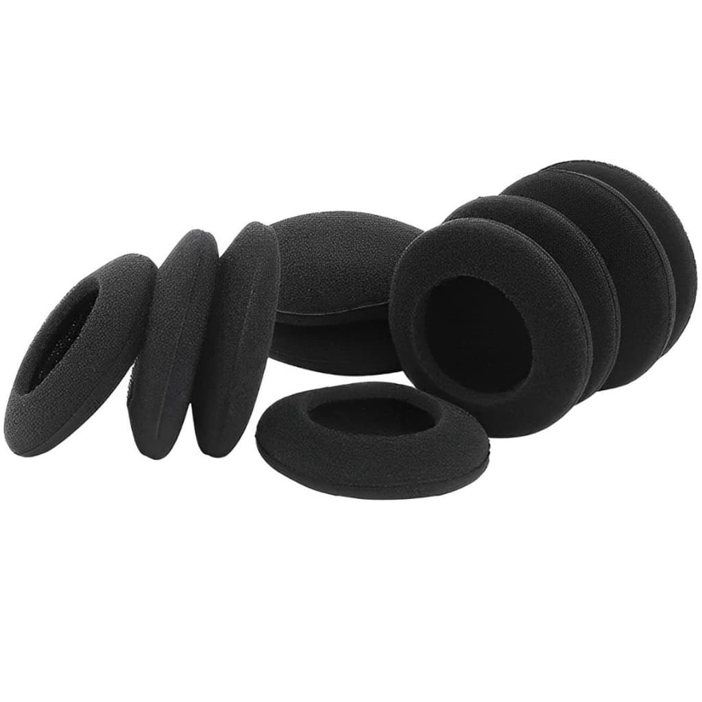 10 Almofadas De Espuma Para Fones E Headset 6cm Ou 60mm De Diâmetro