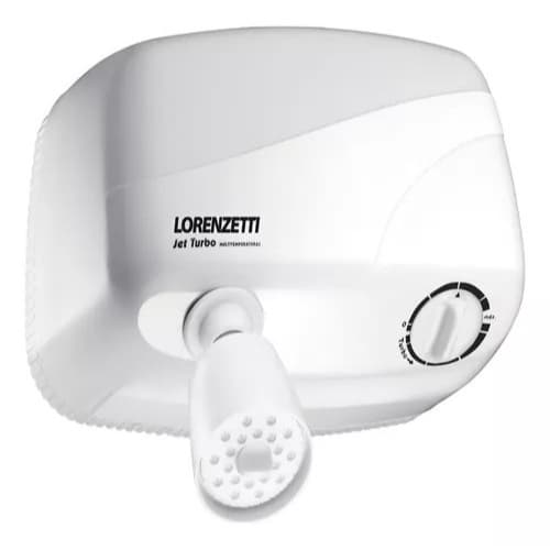 Chuveiro Elétrico De Parede Lorenzetti Jet Turbo Multitemperaturas Branco